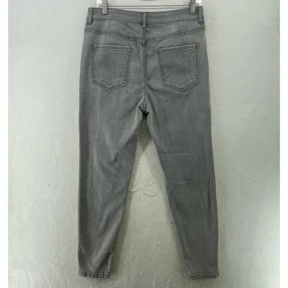 Forever 21 Jeans Women's Sz 30 Gray Regular Fit Skinny High-Rise Denim - Picture 2 of 11